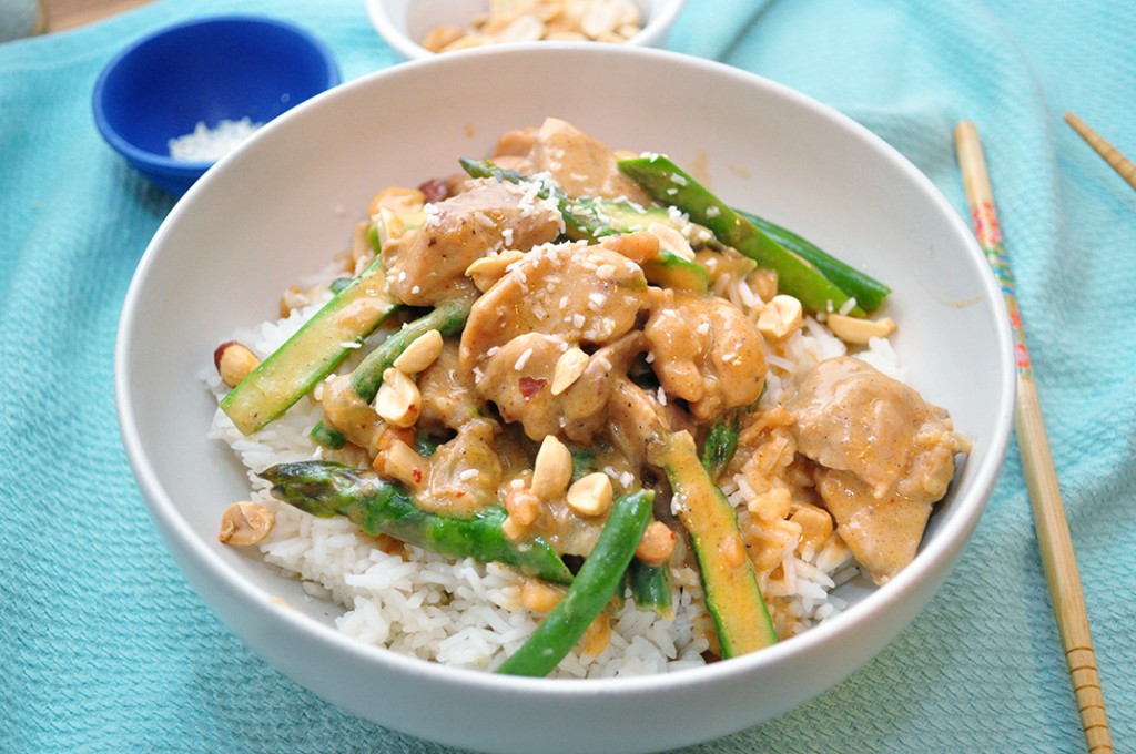 Chicken with Coconut-Lime Peanut Sauce | Jenna's Everything Blog